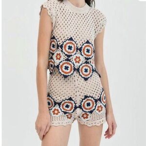 Chufy Handmade Hari Crochet Top in Deena Moon